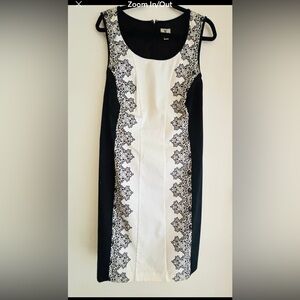 Worthington Black and White Floral Dress Size 20